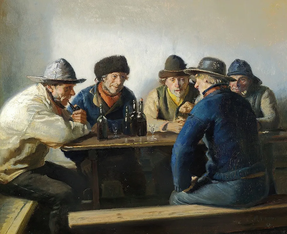 I En Krostue Wall Art by Michael Ancher - High-Resolution Digital Print