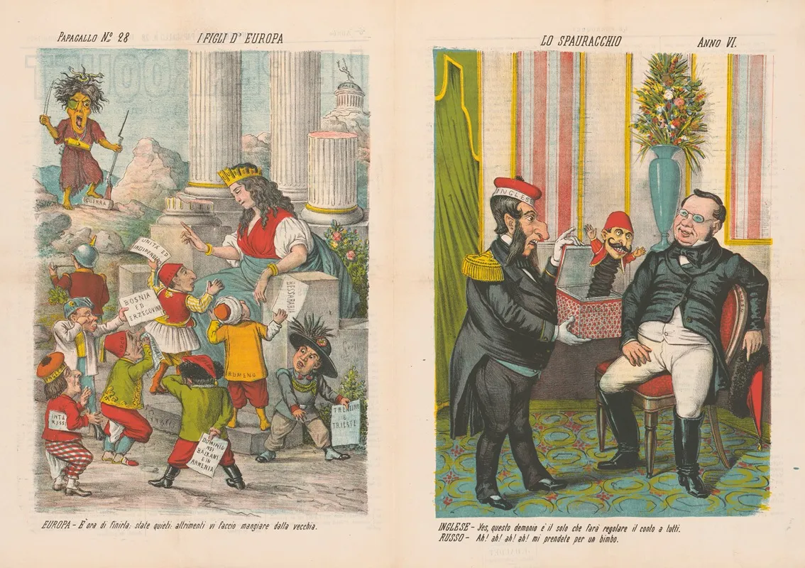I Figli Deuropa Lo Spauracchio Wall Art by Augusto Grossi - High-Resolution Digital Print