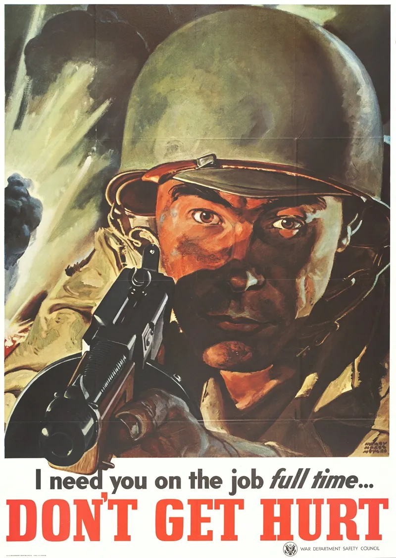 I Need You On The Job Full Time Dont Get Hurt Wall Art by Harry Morse Meyers - High-Resolution Digital Print
