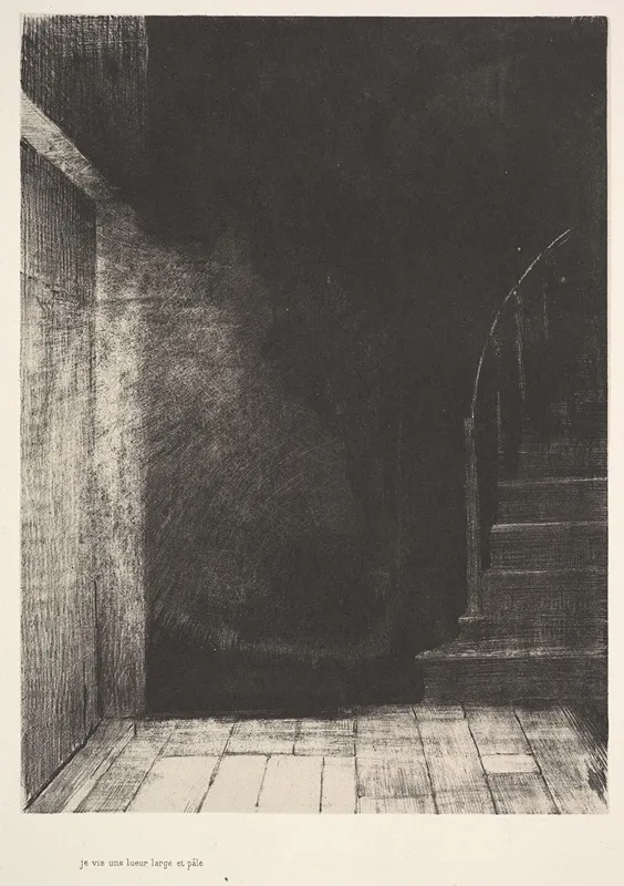 I Saw A Flash Of Light Large And Pale Wall Art by Odilon Redon - High-Resolution Digital Print