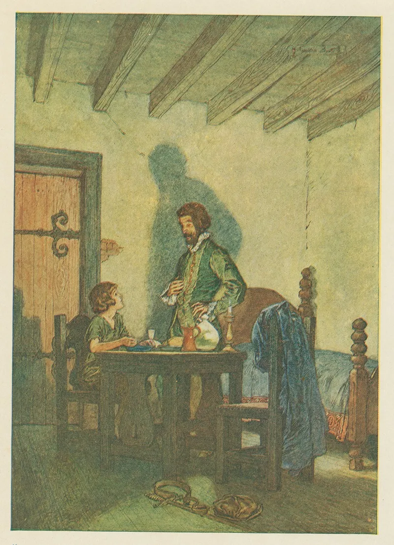 I Think Thou Callest Thyself Miles Hendon If I Heard Thee Aright Wall Art by Franklin Booth - High-Resolution Digital Print