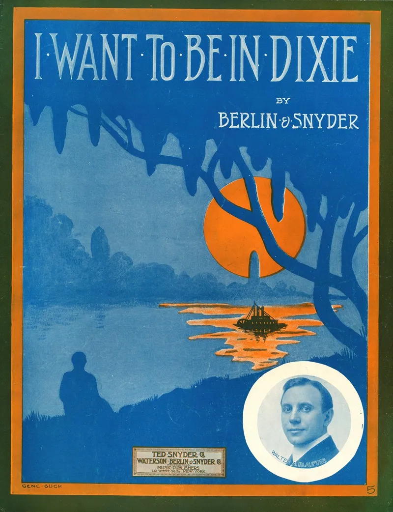I Want To Be In Dixie Wall Art by Gene Buck - High-Resolution Digital Print