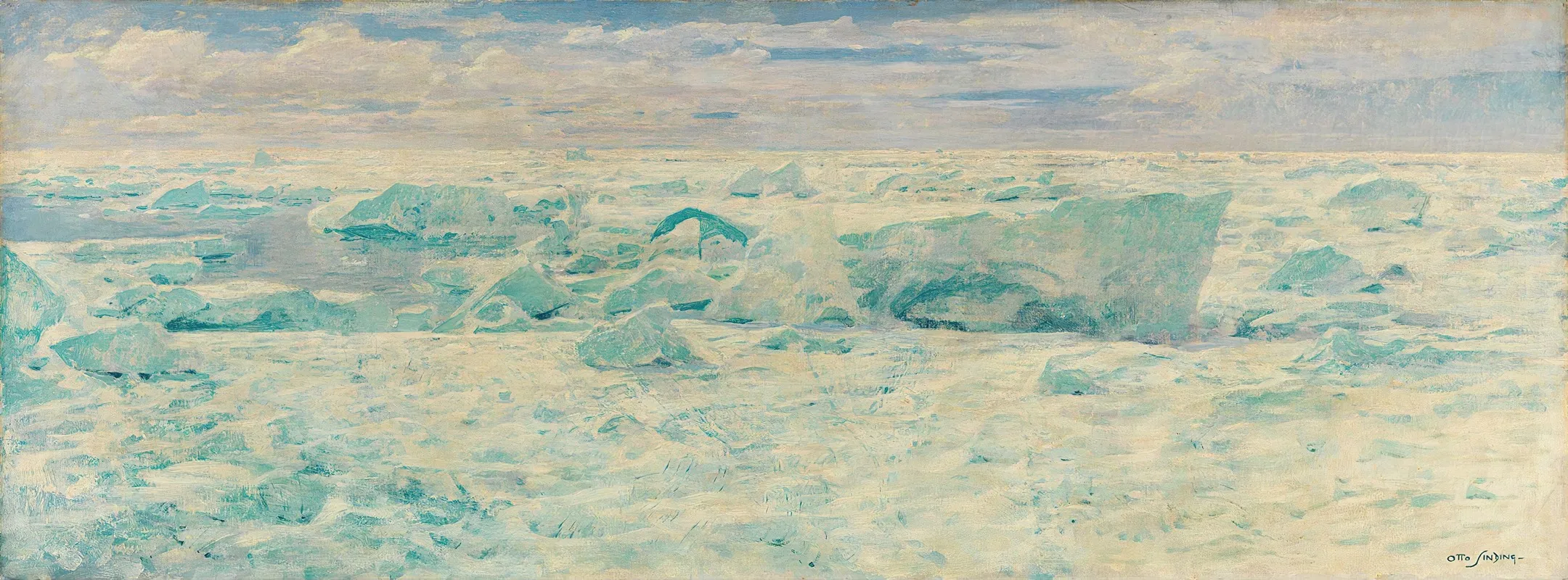 Ice Floes In The Arctic Ocean