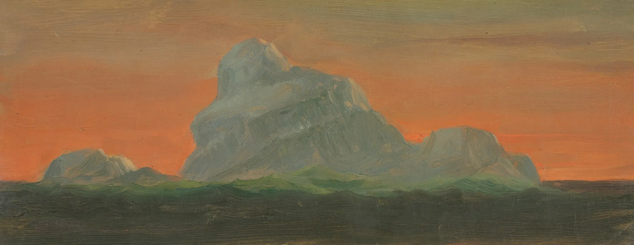 Iceberg Against Evening Sky Wall Art by Frederic Edwin Church - High-Resolution Digital Print