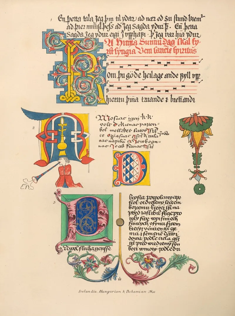 Icelandic‎ ‎bohemian‎ ‎ahd‎ ‎hungarian‎ ‎mss Wall Art by John Obadiah Westwood - High-Resolution Digital Print