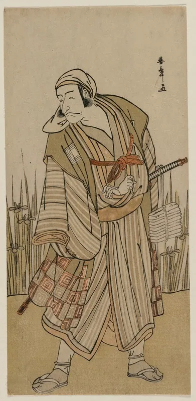 Ichikawa Danjuro V As A Traveller Beside A Clump Of Iris