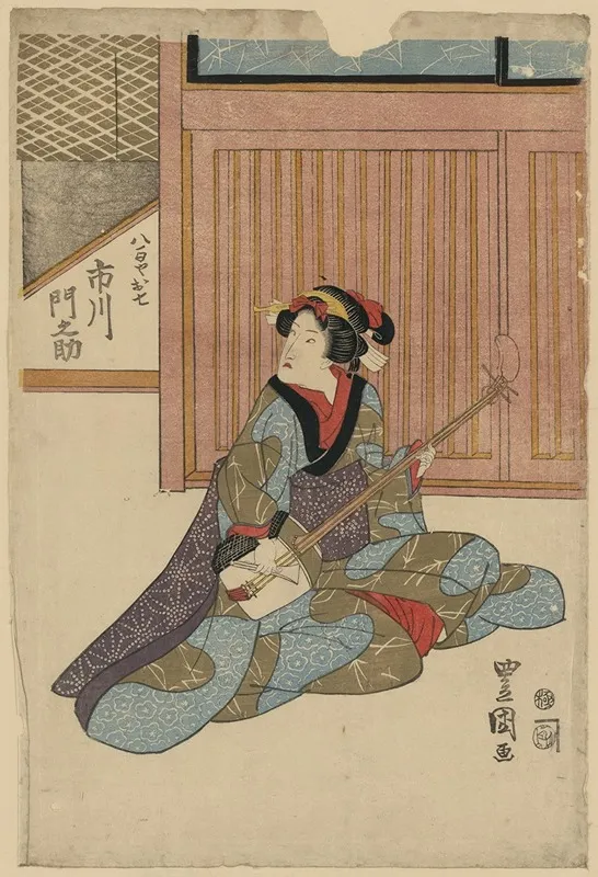 Ichikawa Monnosuke No Yaoya Oshichi Wall Art by Toyokuni Utagawa - High-Resolution Digital Print
