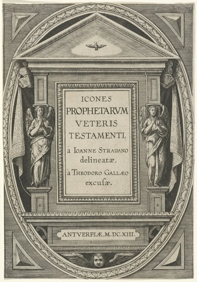 Icones Prophetarum Veteris Testamenti Title Wall Art by Stradanus - High-Resolution Digital Print
