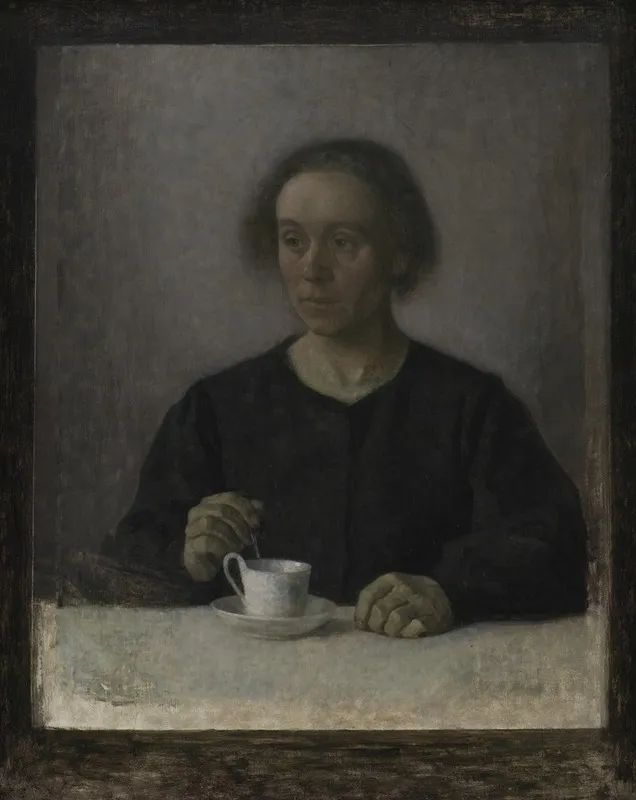 Ida Hammershoi The Artists Wife With A Teacup