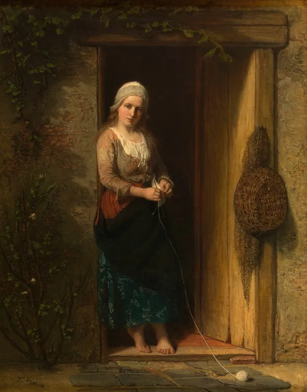 Ida The Fishermans Daughter At The Doorway