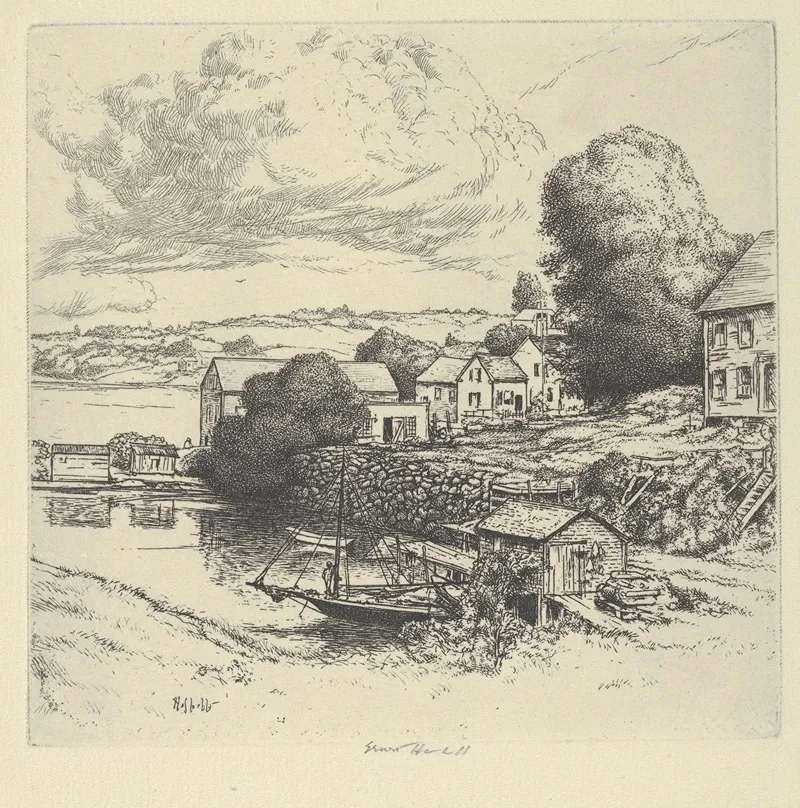 Idle Cove Wall Art by Ernest Haskell - High-Resolution Digital Print