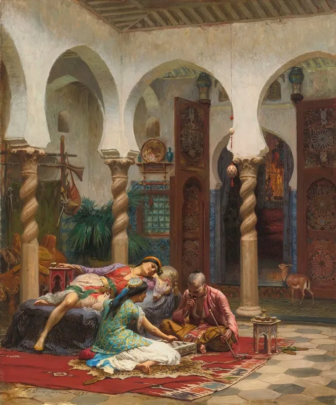Idle Moments 2 Wall Art by Frederick Arthur Bridgman - High-Resolution Digital Print