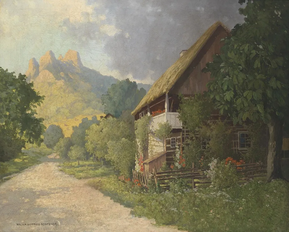 Idyllische Szene Wall Art by Walter Stoitzner - High-Resolution Digital Print