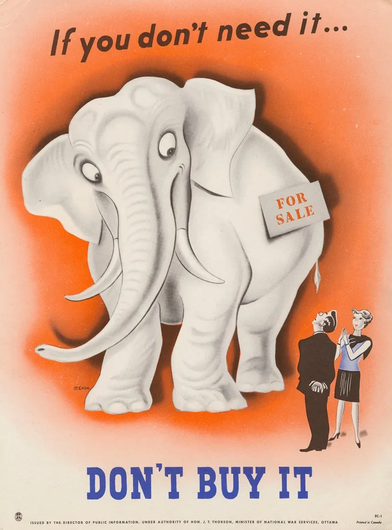 If You Dont Need Itdont Buy It Wall Art by Alex McLaren - High-Resolution Digital Print