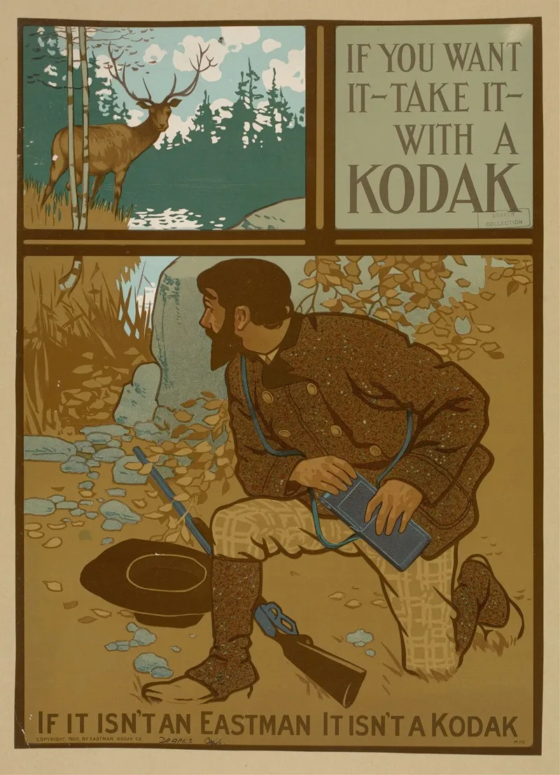 If You Want It Take It With A Kodak Wall Art by Anonymous - High-Resolution Digital Print