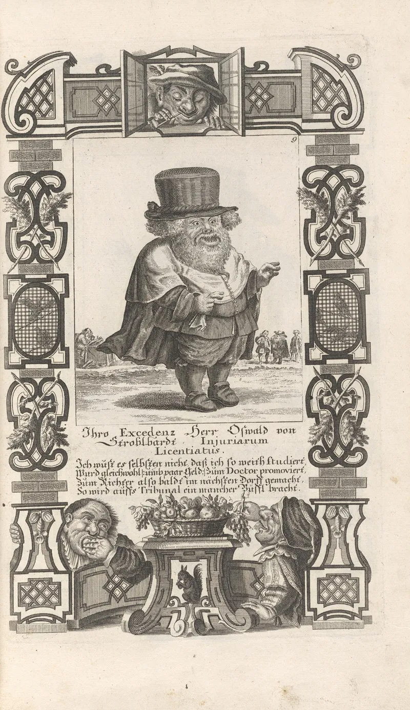 Ihro Excendenz Herr Oswald Von Stroblbardt Pl 9 Wall Art by Elias Baeck - High-Resolution Digital Print