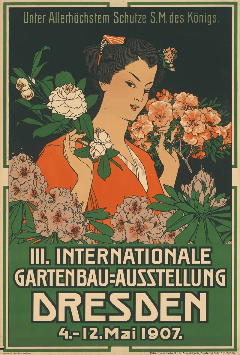 Iii Internationale Gartenbau Ausstellung Dresden 1907 Wall Art by Aktiengesellschaft für Kunstdruck - High-Resolution Digital Print