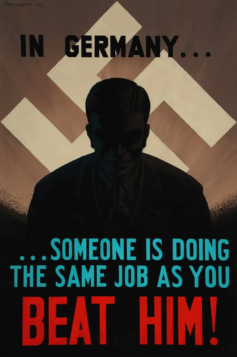 Iin Germany Someone Is Doing The Same Job As You Beat Him Wall Art by Roy Nockolds - High-Resolution Digital Print