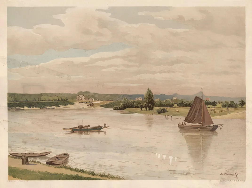 Ijssel Near Rheden 2 Wall Art by Bernardus Bueninck - High-Resolution Digital Print