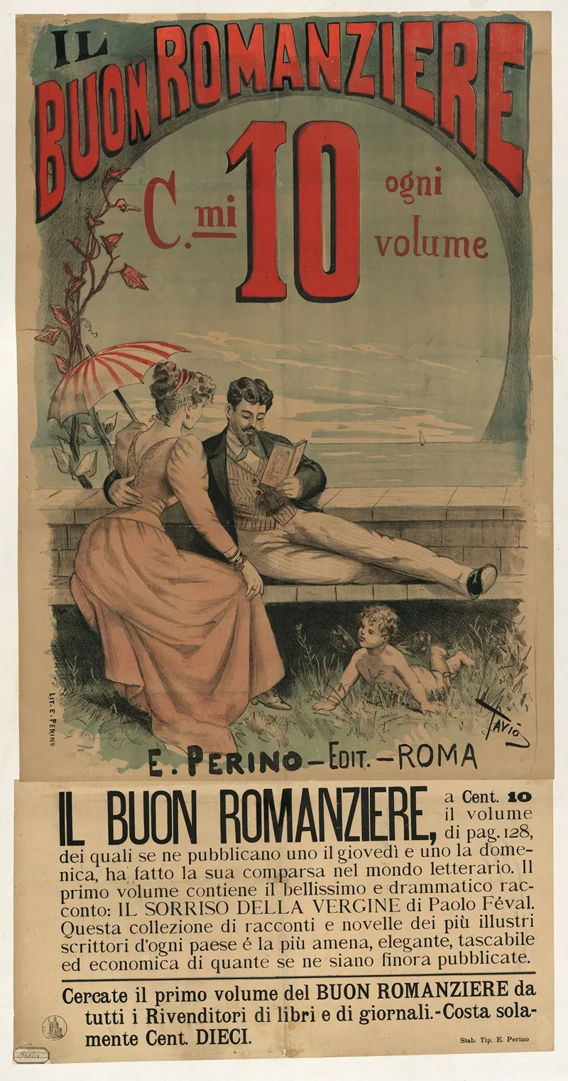 Il Buon Romanziere Collection Il Sorrizo Della Vergine Di Paolo Feval Wall Art by Ottavio Rodella Tavio - High-Resolution Digital Print