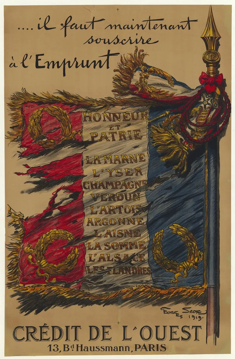 Il Faut Maintenant Souscrire A Lemprunt 1920