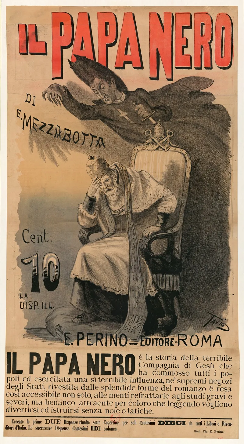 Il Papa Nero Di E Mezzabotta Wall Art by Ottavio Rodella Tavio - High-Resolution Digital Print
