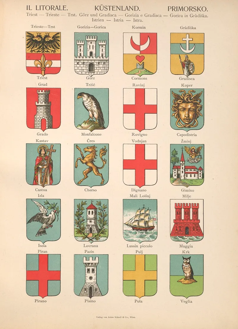 Il litorale Kustenland Primorsko Wall Art by Hugo Gerhard Ströhl - High-Resolution Digital Print
