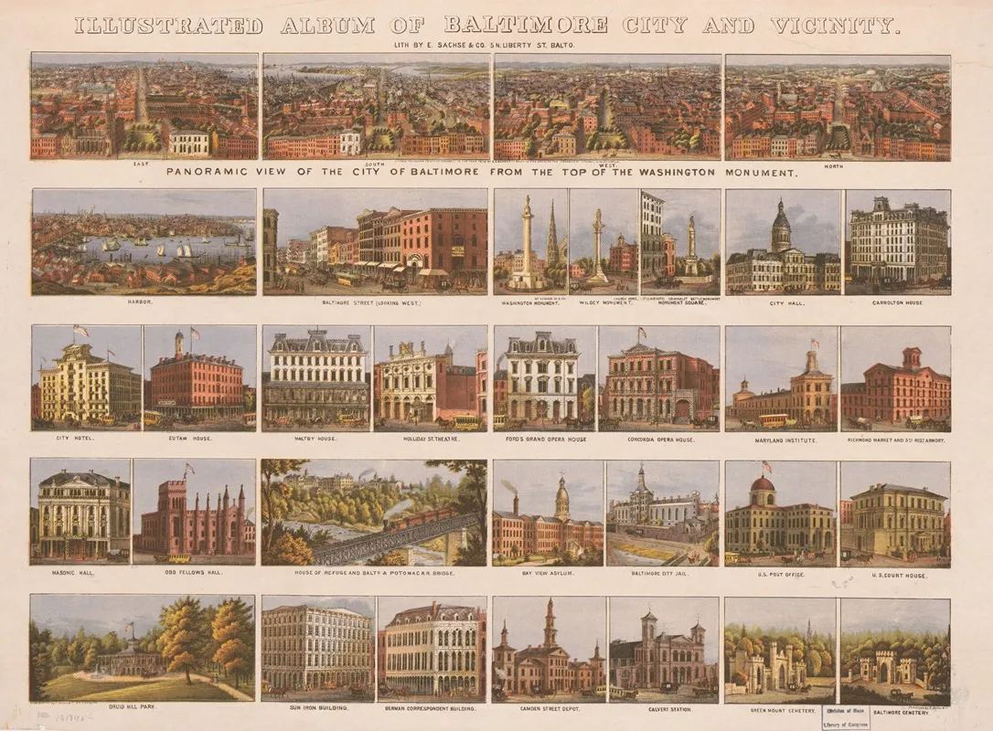 Illustrated Album Of Baltimore City And Vicinity