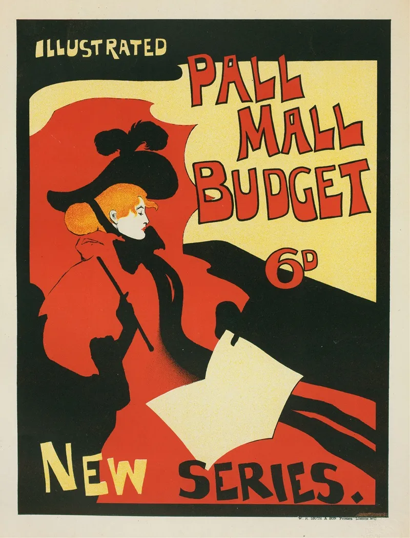 Illustrated Pall Mall Budget Wall Art by Maurice Greiffenhagen - High-Resolution Digital Print