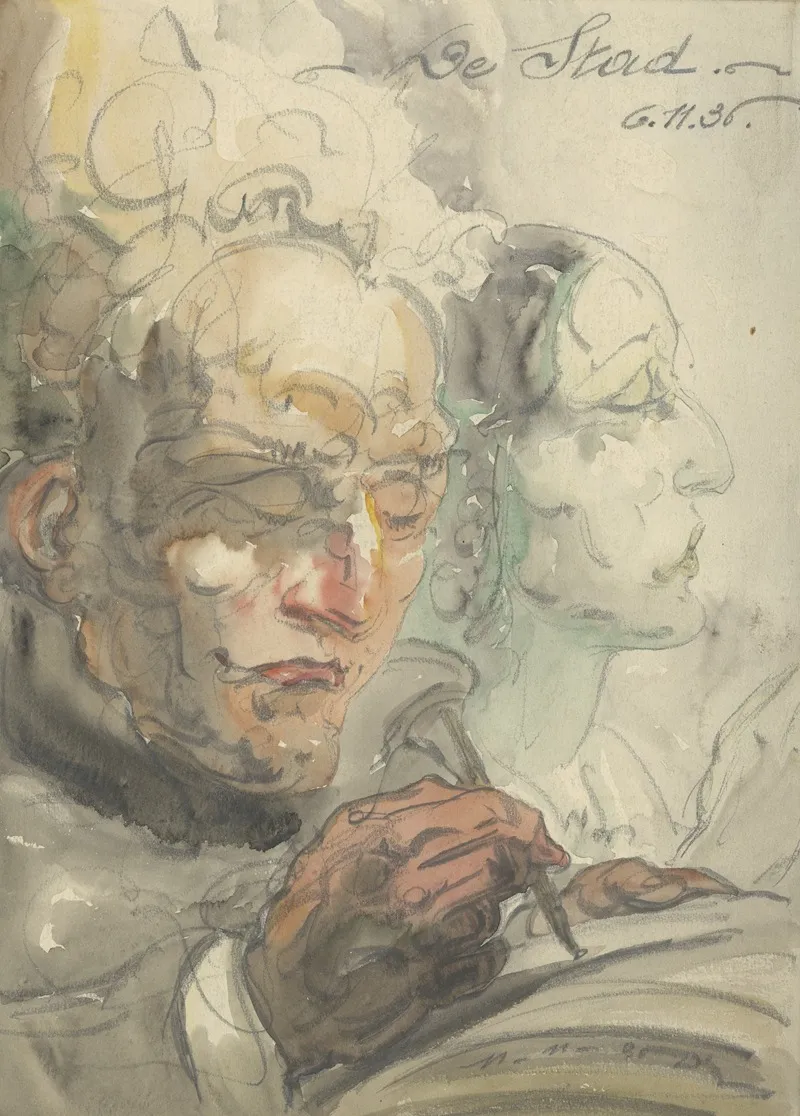 Illustratie Bij De Stad Nov 1936 Wall Art by Alfred Ost - High-Resolution Digital Print
