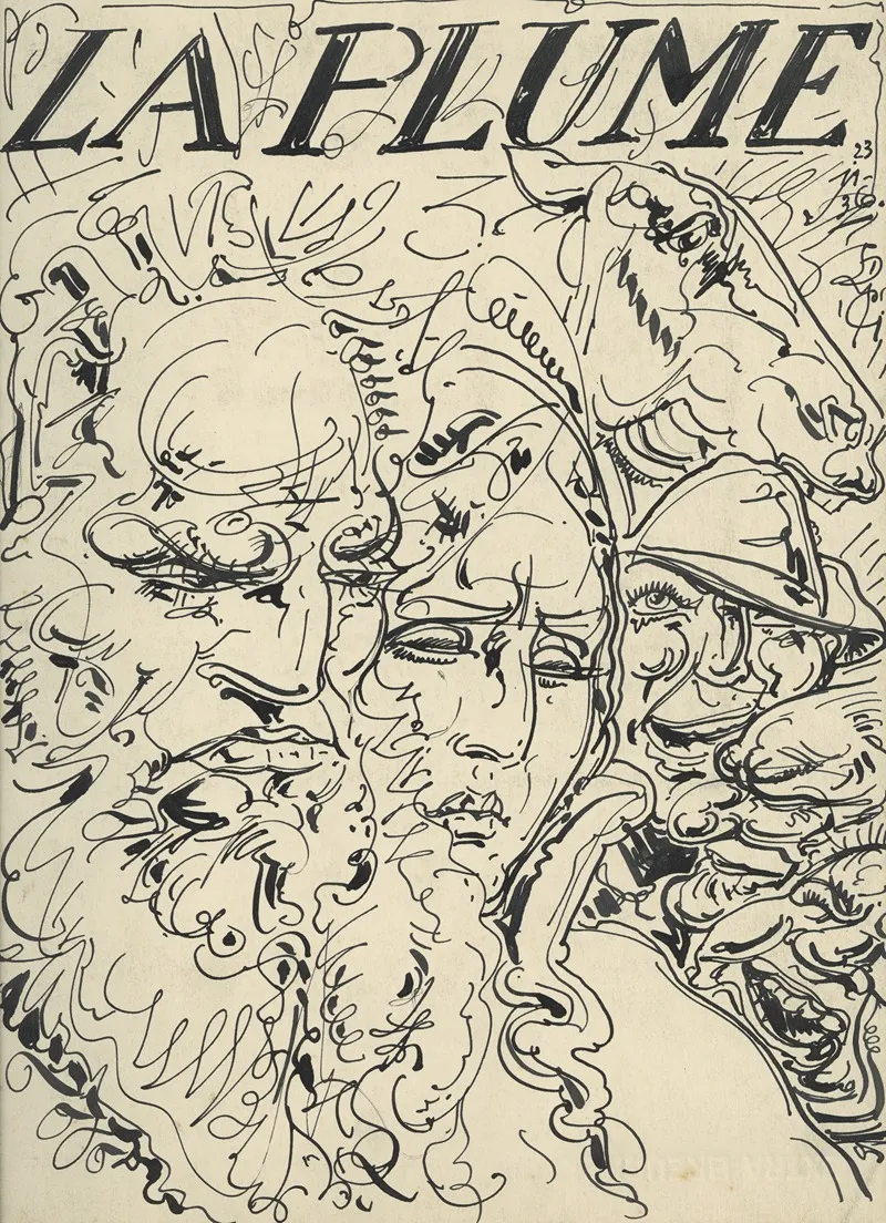 Illustratie Bij La Plume March 1913 Wall Art by Alfred Ost - High-Resolution Digital Print