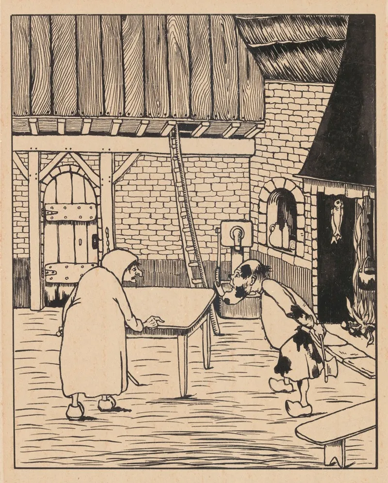 Illustration For Adjendodderken En Anneken Tooverheks Wall Art by Karel Collens - High-Resolution Digital Print