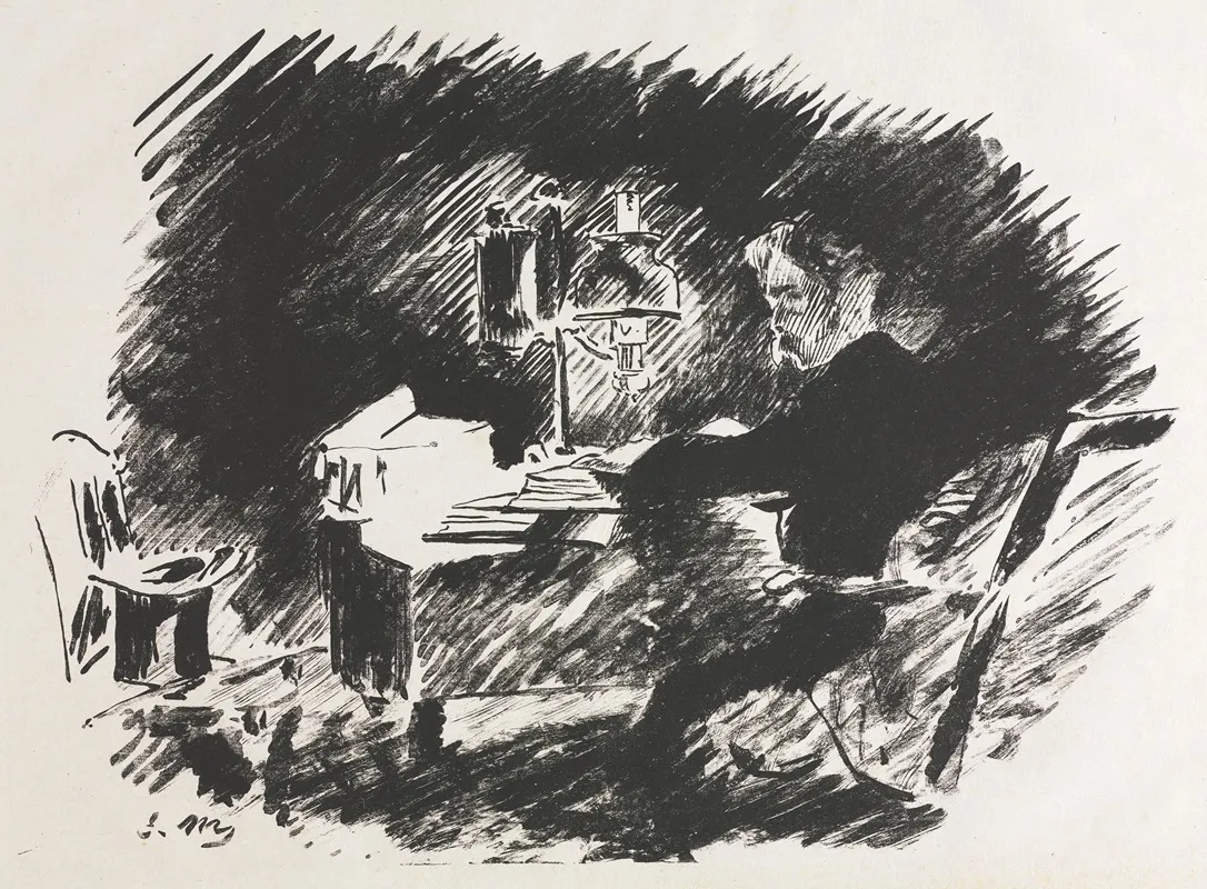 Illustration For The Raven By Edgar Allan Poe