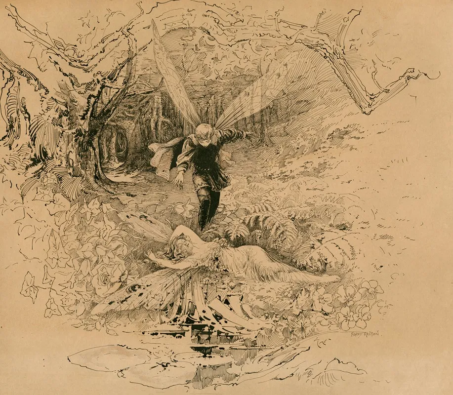 Illustration From A Midsummer Nights Dream 2 Wall Art by Fanny Railton - High-Resolution Digital Print