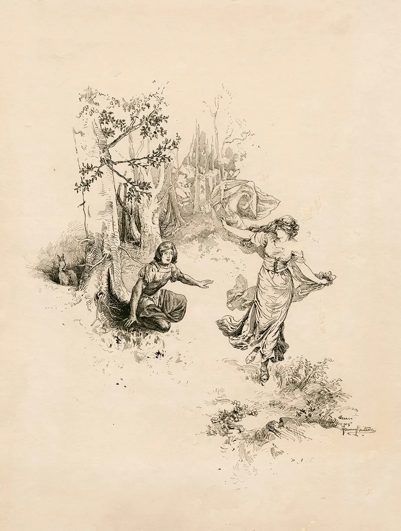 Illustration From A Midsummer Nights Dream 6 Wall Art by Fanny Railton - High-Resolution Digital Print