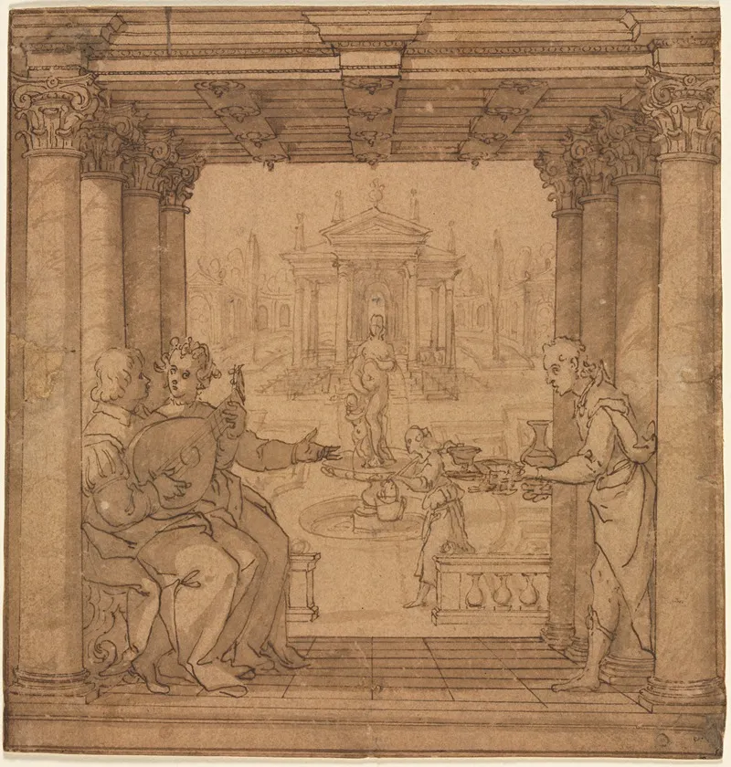 Illustration From Torquato Tassos Gerusalemme Liberata Wall Art by Bernardo Castello - High-Resolution Digital Print