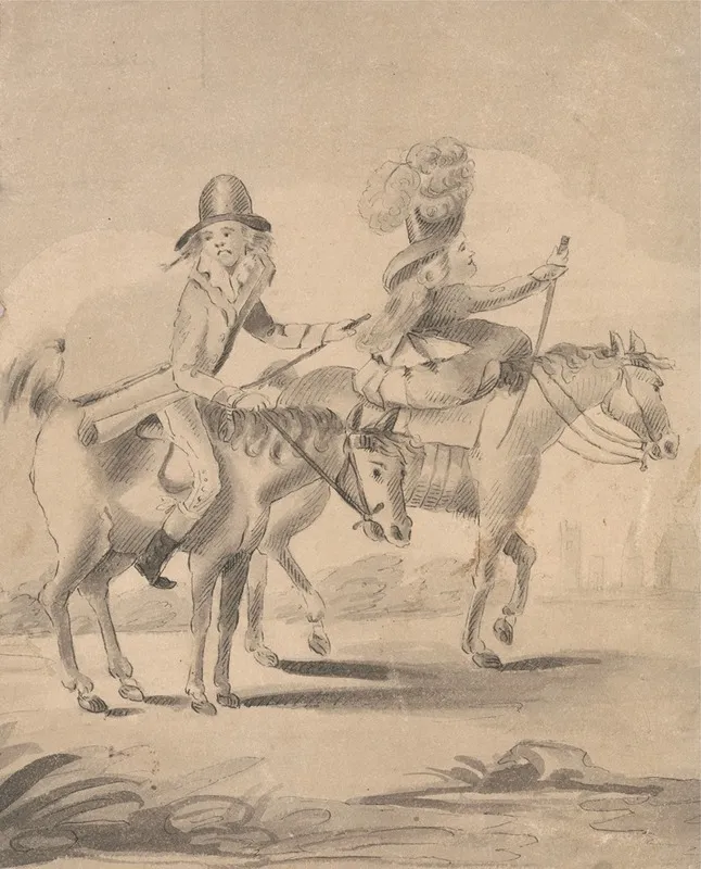 Illustration To H Bunbury Geoffrey Gambado Annals Of Horsemanshipp 6 Love And Wind