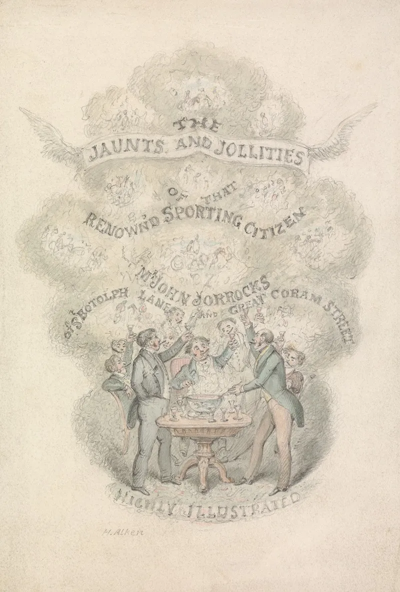 Illustration To R S Surtees Jorrockss Jaunts And Jollities Title Page