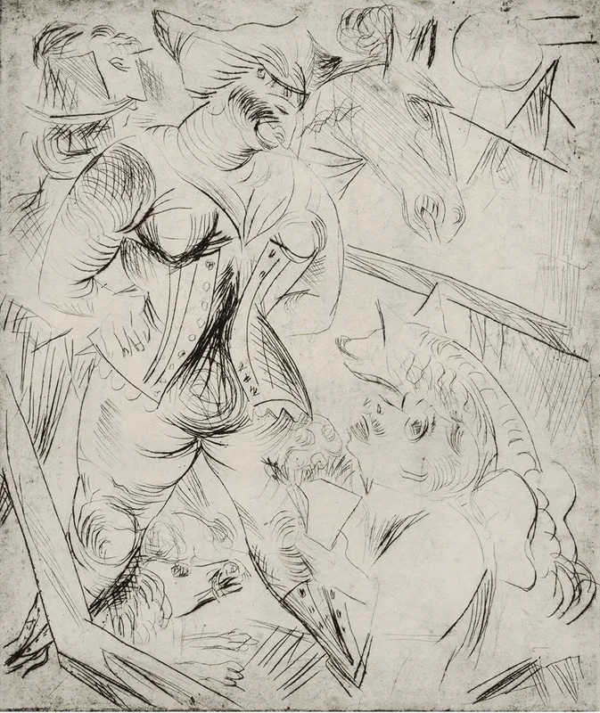 Illustration Zur Landsturmerin Courage