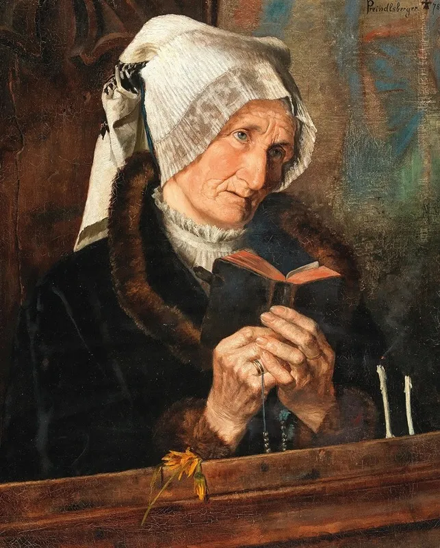 Im Gebet Wall Art by Marianne Stokes - High-Resolution Digital Print