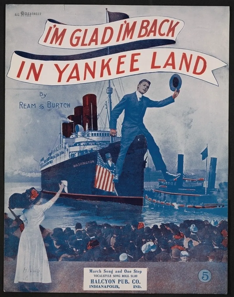 Im Glad Im Back In Yankee Land Wall Art by Anonymous - High-Resolution Digital Print