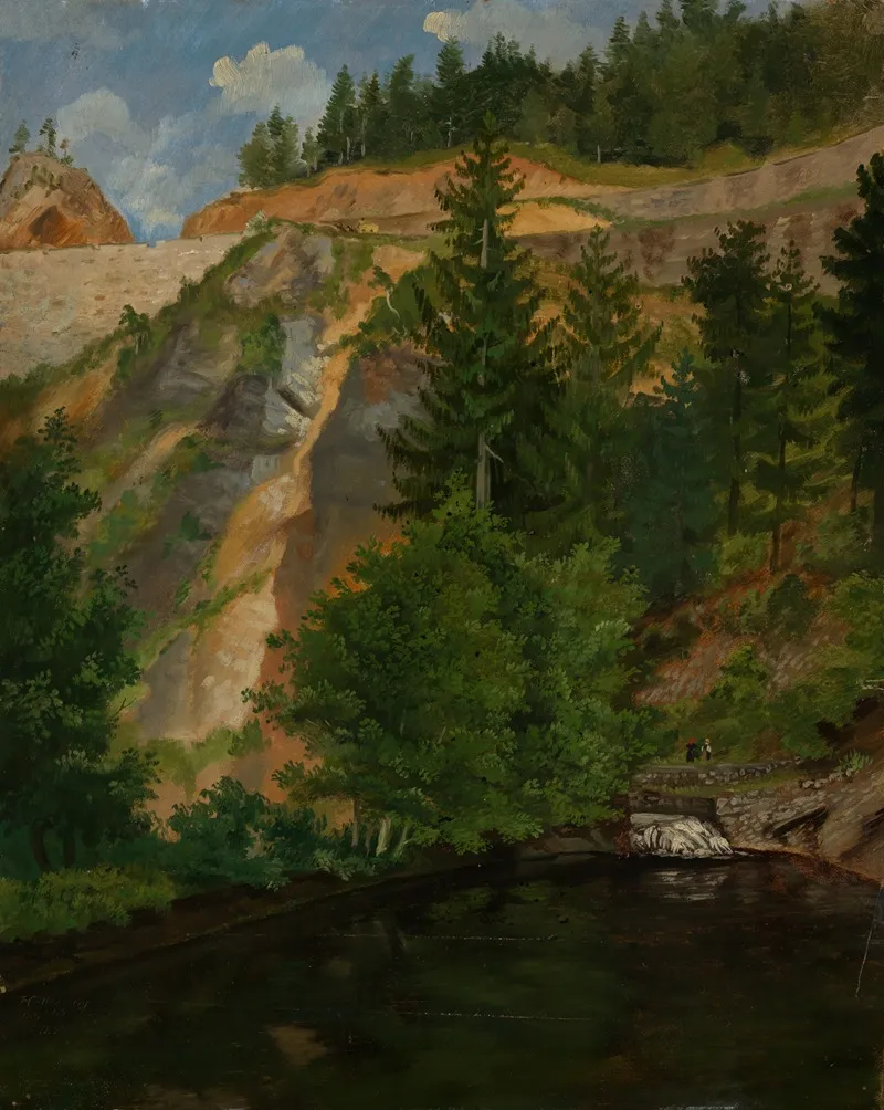 Im Hollental Wall Art by Gustav Osterroht - High-Resolution Digital Print