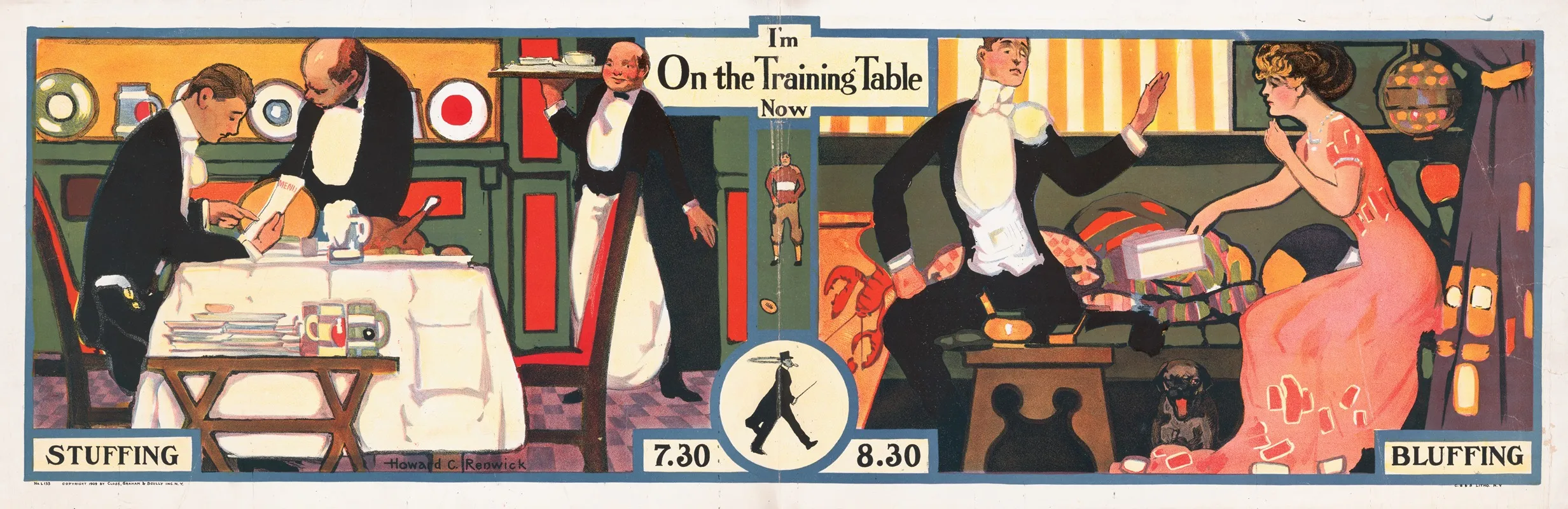 Im On The Training Table Now Wall Art by Howard Crosby Renwick - High-Resolution Digital Print