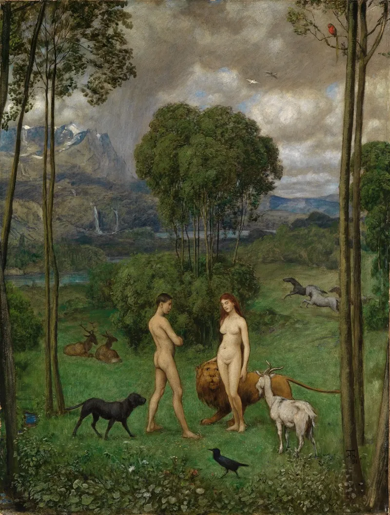 Im Paradies Wall Art by Hans Thoma - High-Resolution Digital Print