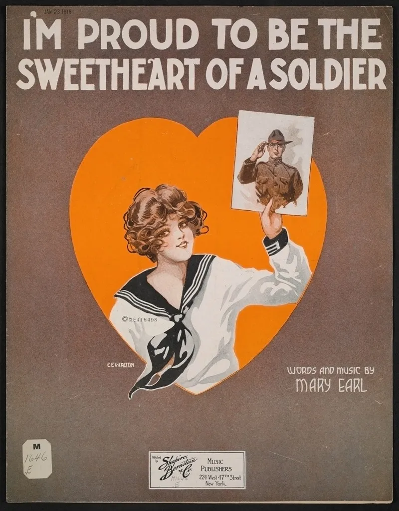 Im Proud To Be The Sweetheart Of A Soldier Wall Art by Anonymous - High-Resolution Digital Print