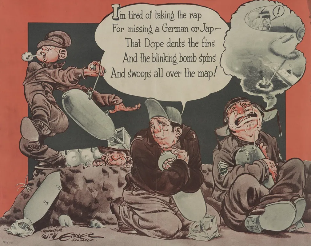 Im Tired Of Taking The Rap For Missing A German Or Jap Wall Art by Will Eisner - High-Resolution Digital Print
