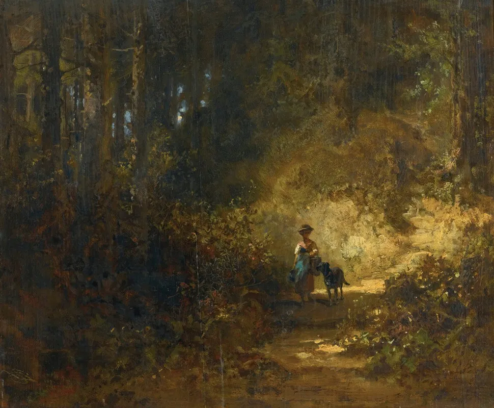 Im Walde In The Forest Wall Art by Carl Spitzweg - High-Resolution Digital Print
