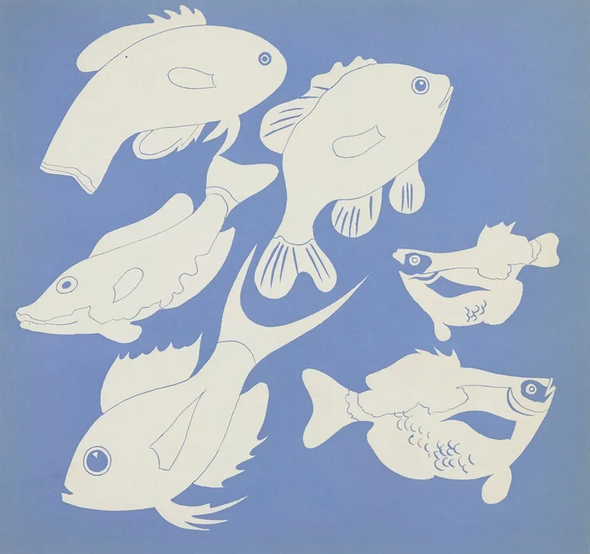 Images A Colorier Des Poissons Pl 06 Wall Art by Elena Pavlovna Gertik - High-Resolution Digital Print