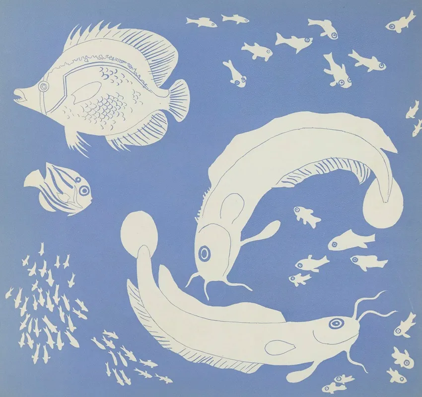 Images A Colorier Des Poissons Pl 10 Wall Art by Elena Pavlovna Gertik - High-Resolution Digital Print