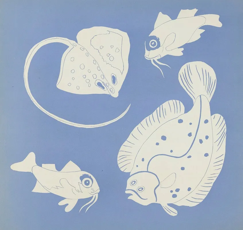Images A Colorier Des Poissons Pl 12 Wall Art by Elena Pavlovna Gertik - High-Resolution Digital Print